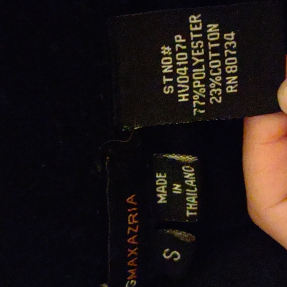 BCBG MAXAZRIA Y2K Vintage Velour Rhinestone Logo Polyester Black Track Pants S - Picture 3 of 3